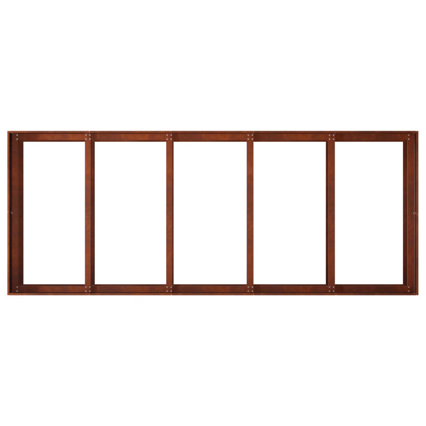 vidaXL Γλάστρα Κήπου Σκ rusty 200 x 80 x 60 εκ