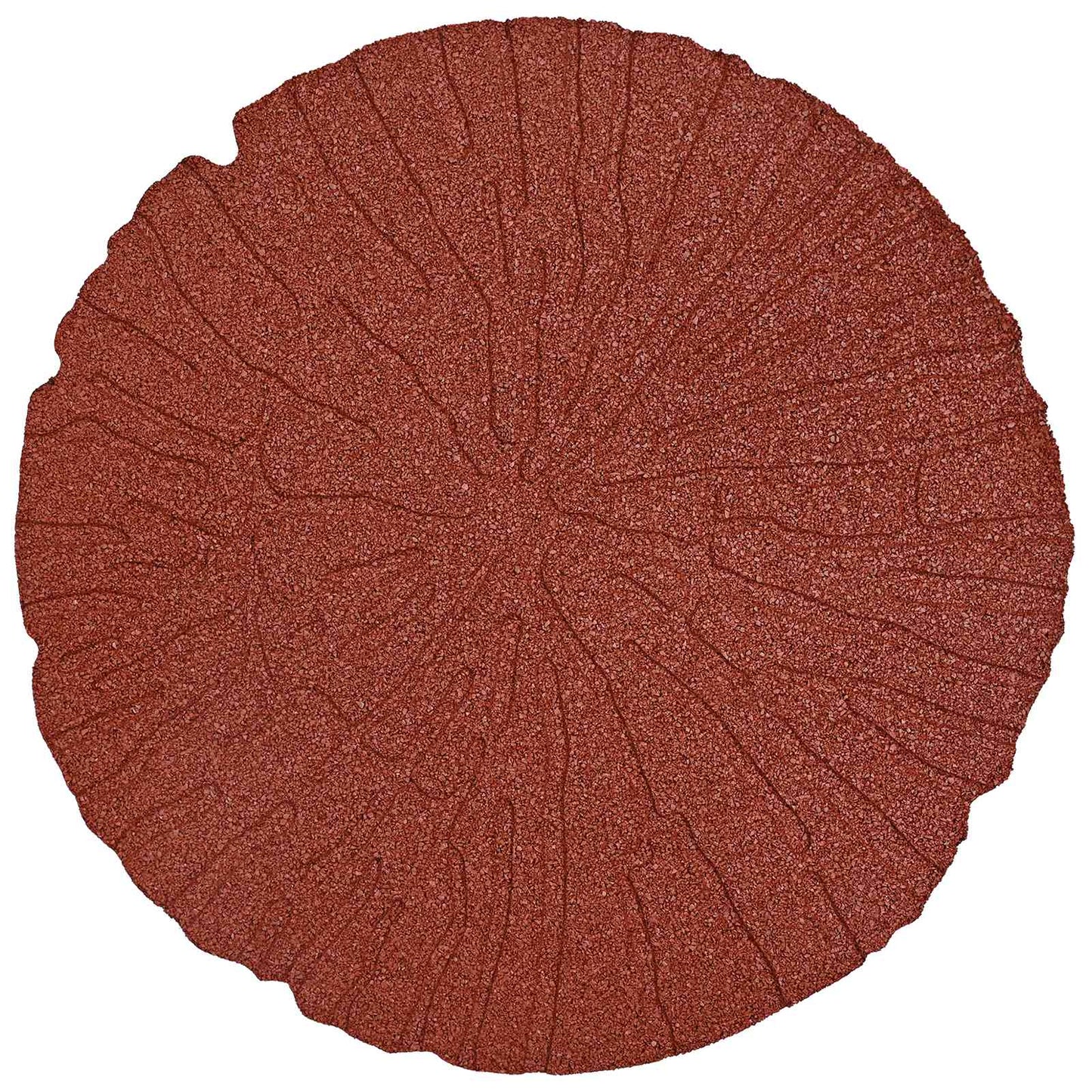 vidaXL Πέτρα βήματος 6 pcs Κόκκινο Ø 45 x 1,8 εκ Λάστιχο