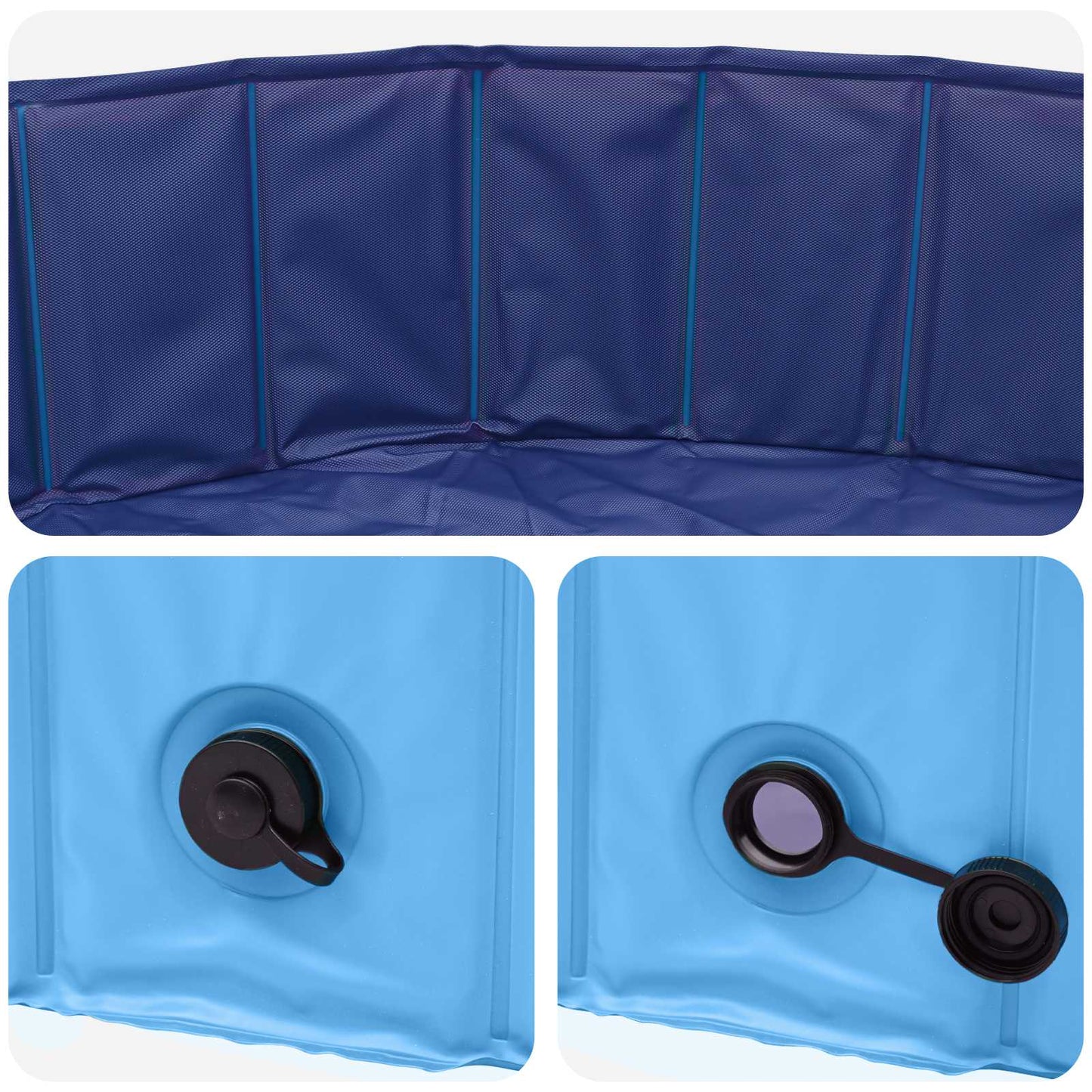 vidaXL Πισίνα Σκύλου Μπλε Ø300 x 38 cm Χοντρό PVC