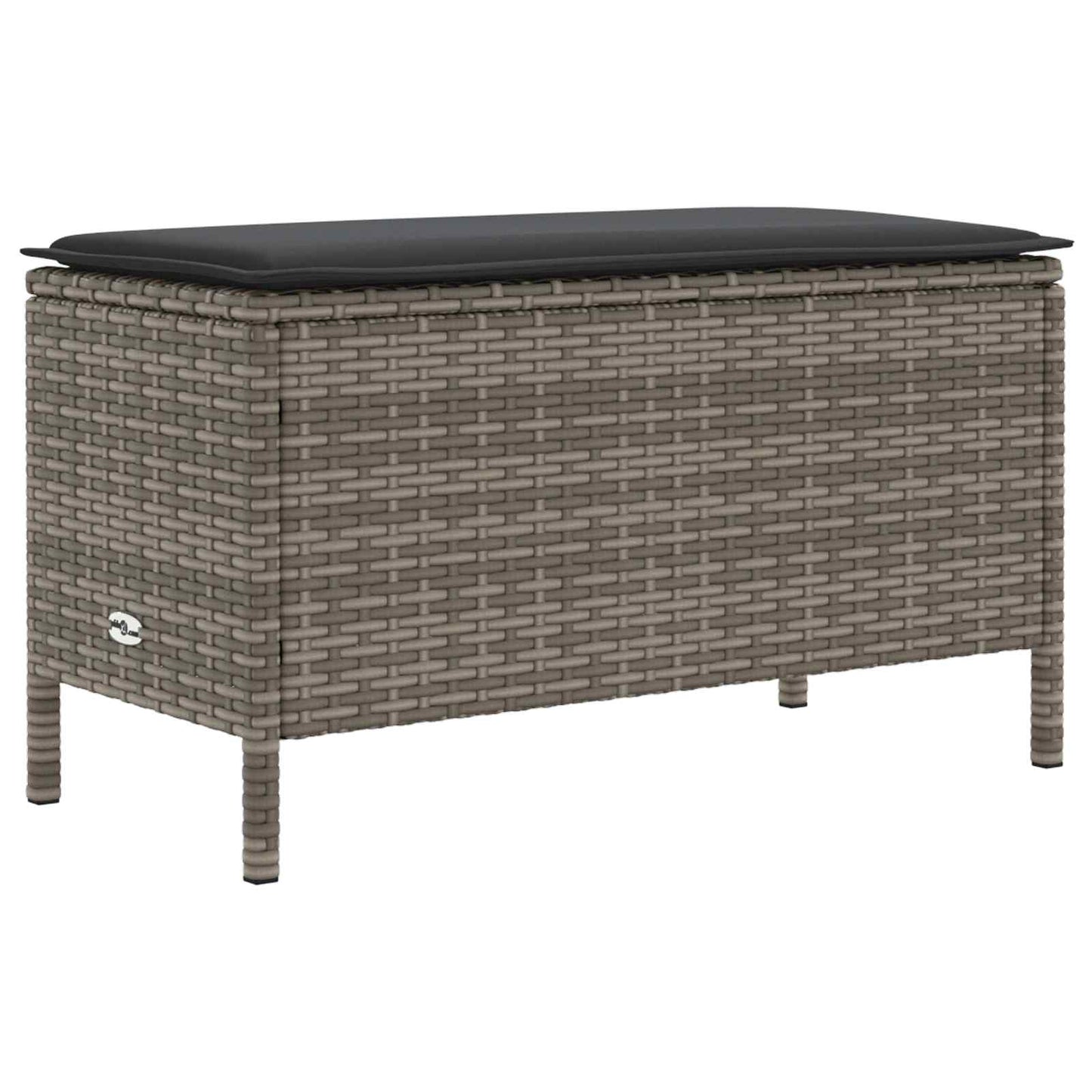 vidaXL Σύνολα επίπλων με μαξιλάρι 7 pcs Γκρι και Σκούρο Γκρι Ράτα PE