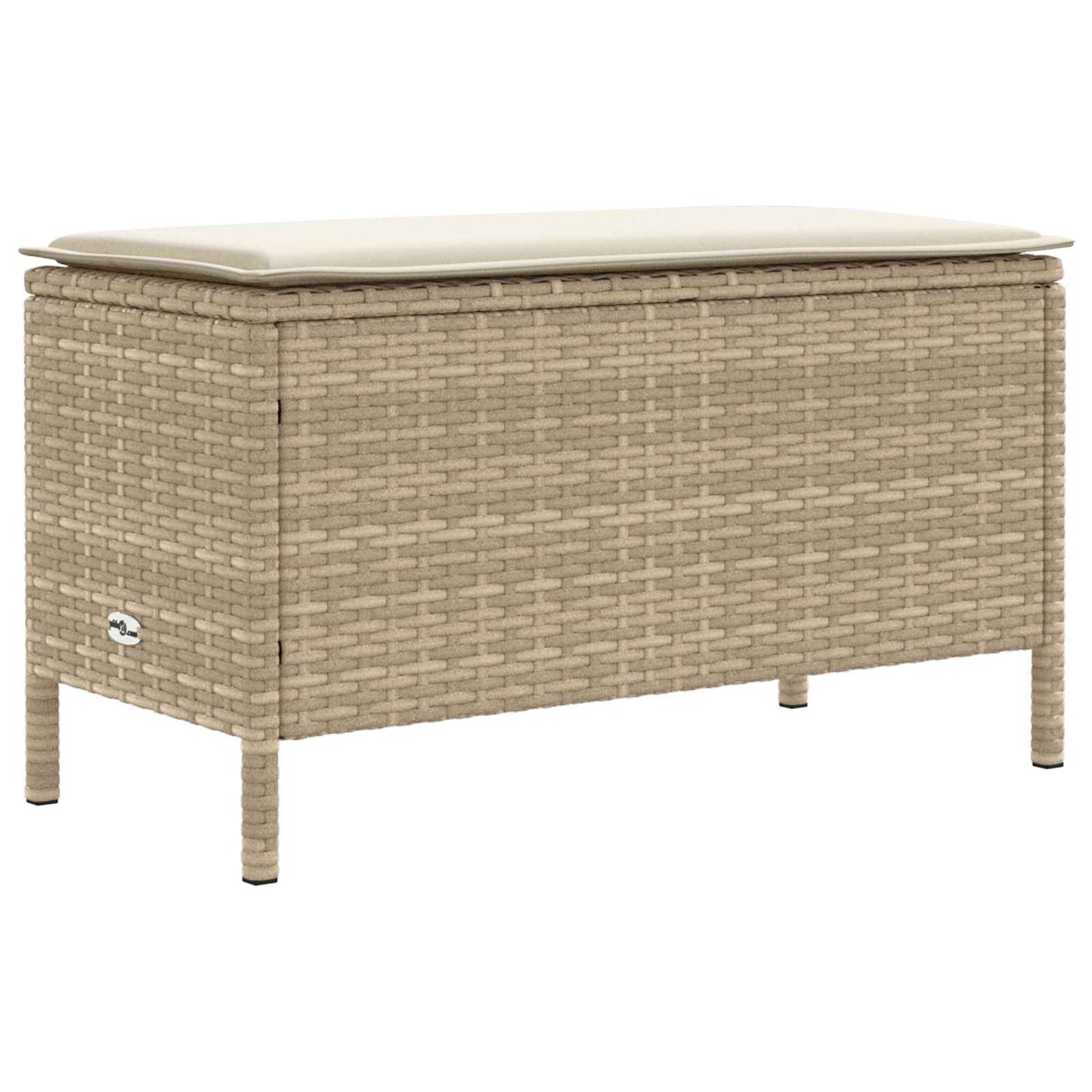 vidaXL Σύνολα επίπλων με μαξιλάρι 7 pcs Μπεζ και Κρέμα Ράτα PE