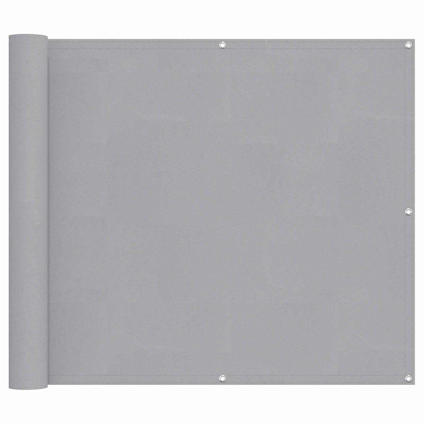 vidaXL Οθόνη Μπαλκονιού Ανοιχτό γκρι 100 x 600 cm Ύφασμα Όξφορντ