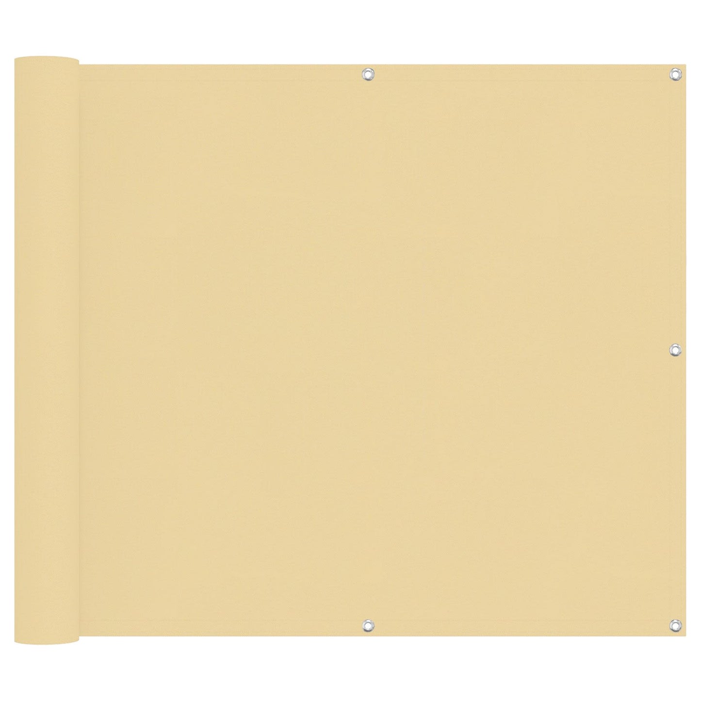 vidaXL Οθόνη Μπαλκονιού Άμμος 100 x 500 cm Ύφασμα Όξφορντ