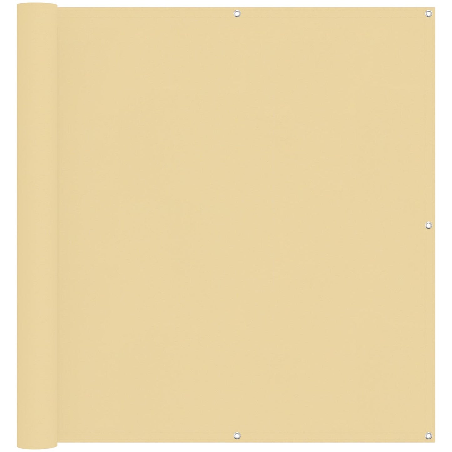 vidaXL Οθόνη Μπαλκονιού Άμμος 110 x 500 cm Ύφασμα Όξφορντ