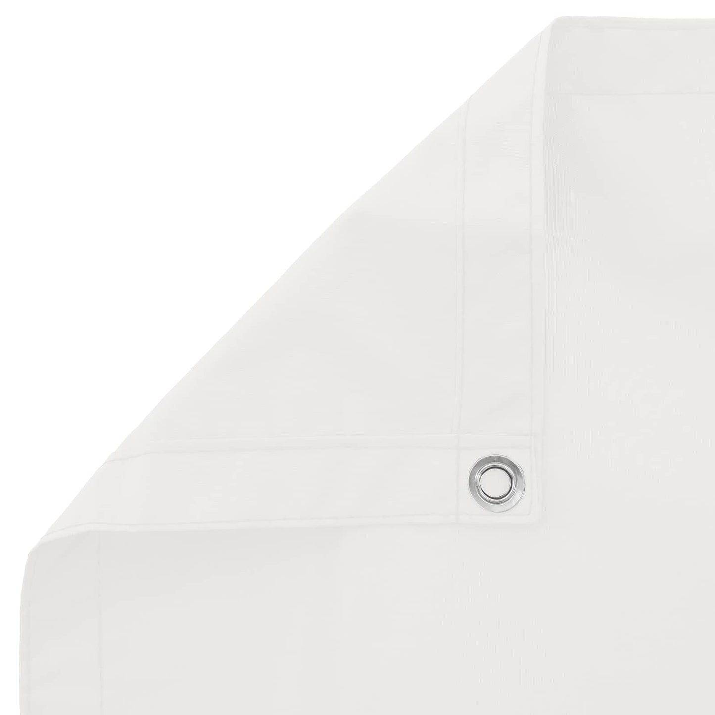 vidaXL Οθόνη Μπαλκονιού Λευκός 100 x 500 cm Ύφασμα Όξφορντ