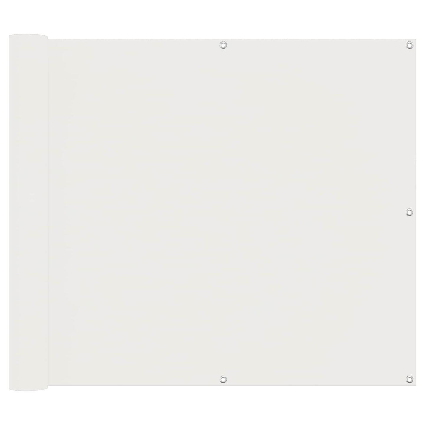 vidaXL Οθόνη Μπαλκονιού Λευκός 100 x 600 cm Ύφασμα Όξφορντ