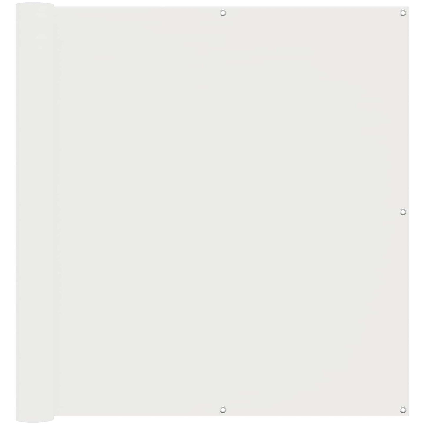 vidaXL Οθόνη Μπαλκονιού Λευκός 110 x 600 εκ Ύφασμα Όξφορντ