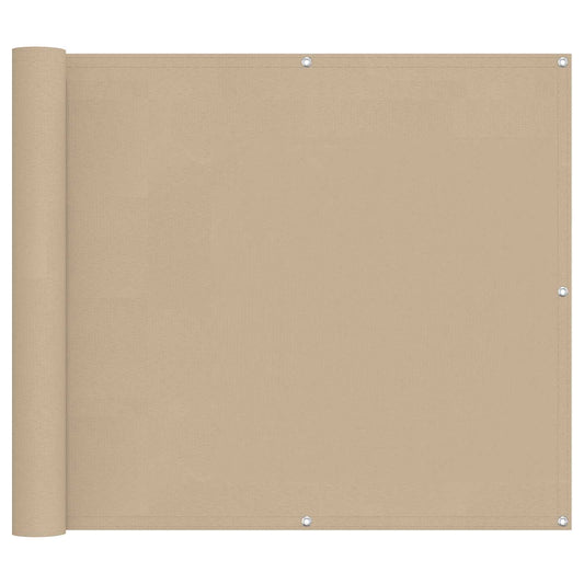 vidaXL Οθόνη Μπαλκονιού Μπεζ 100 x 300 cm Ύφασμα Όξφορντ
