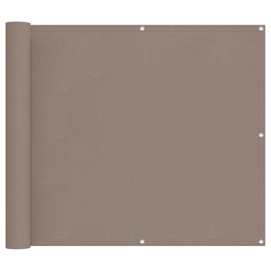 vidaXL Οθόνη Μπαλκονιού Taupe 100 x 300 cm Ύφασμα Όξφορντ