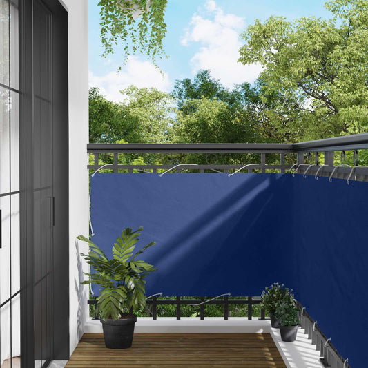vidaXL Οθόνη Μπαλκονιού Μπλε 90 x 200 cm Ύφασμα Όξφορντ