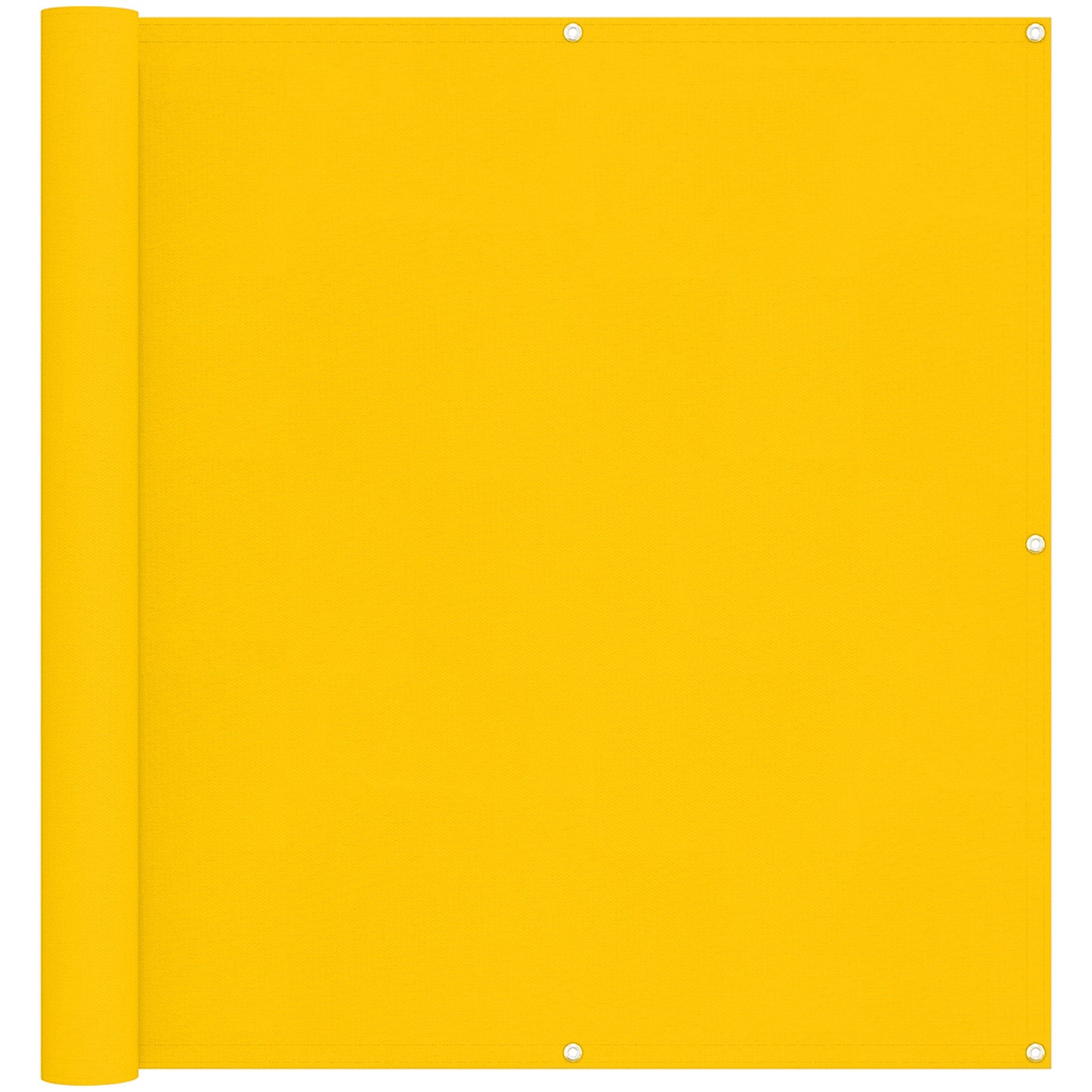 vidaXL Οθόνη Μπαλκονιού Κίτρινο 120 x 200 cm Ύφασμα Όξφορντ