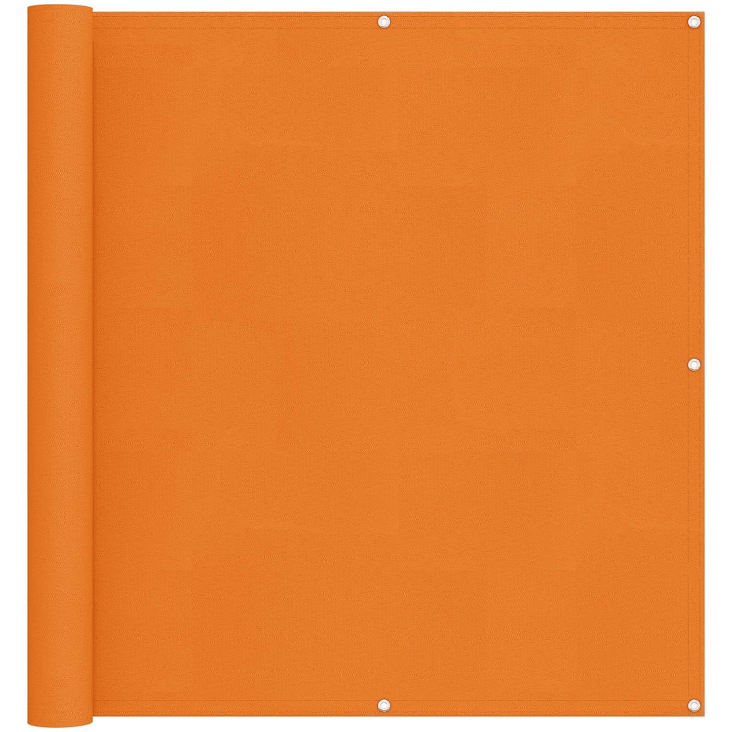 vidaXL Οθόνη Μπαλκονιού Πορτοκαλί 110 x 400 cm Ύφασμα Όξφορντ
