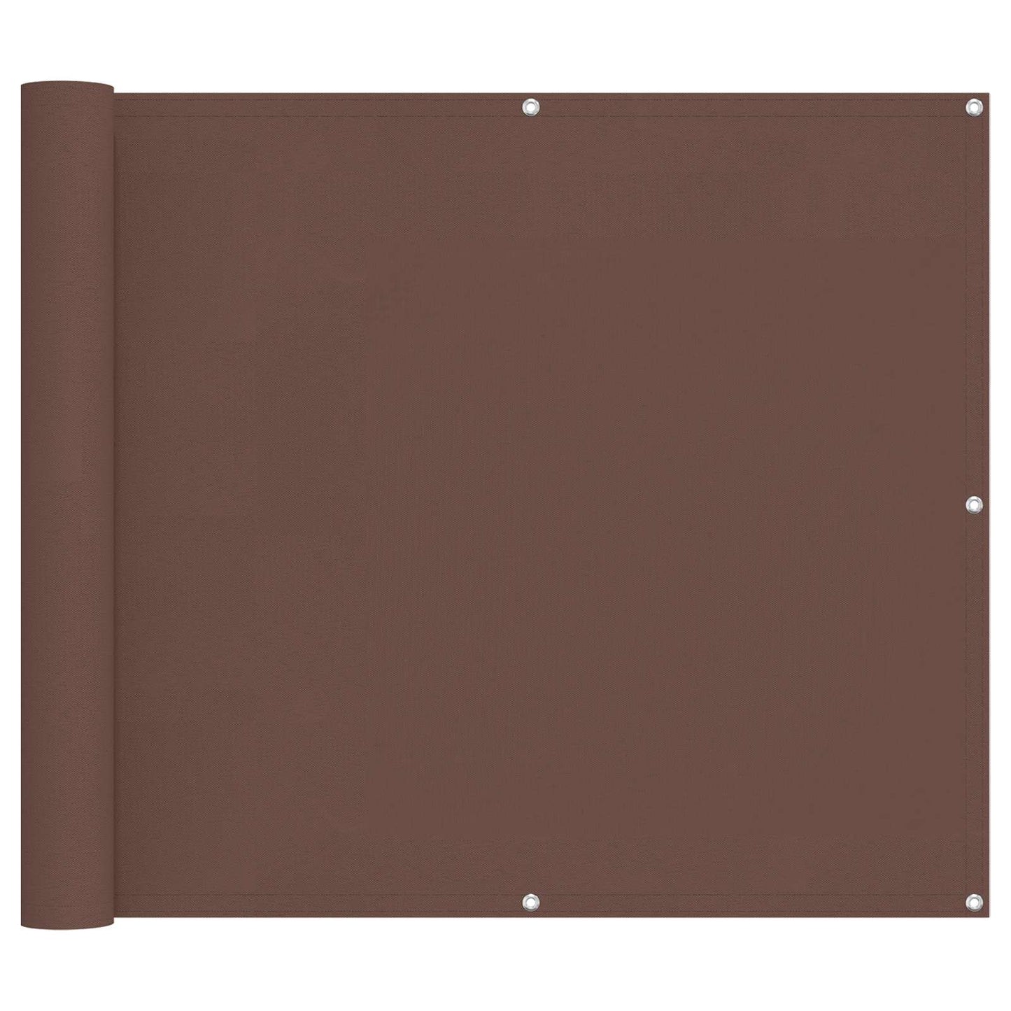 vidaXL Οθόνη Μπαλκονιού Καφέ 100 x 600 cm Ύφασμα Όξφορντ