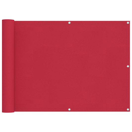 vidaXL Οθόνη Μπαλκονιού Μπορντό 75 x 400 cm