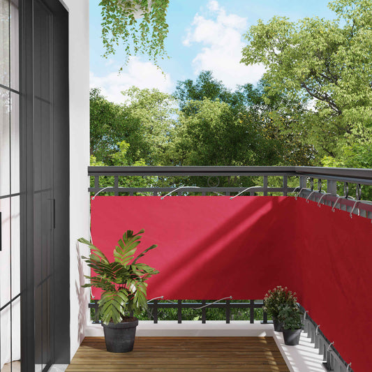 vidaXL Οθόνη Μπαλκονιού Μπορντό 75 x 800 cm