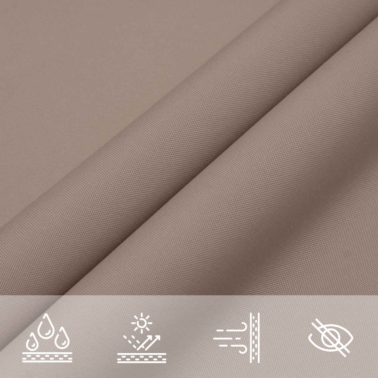 vidaXL Πανί σκιάς Taupe 6 x 2 m 100% Πολυέστερ Οξφόρδη