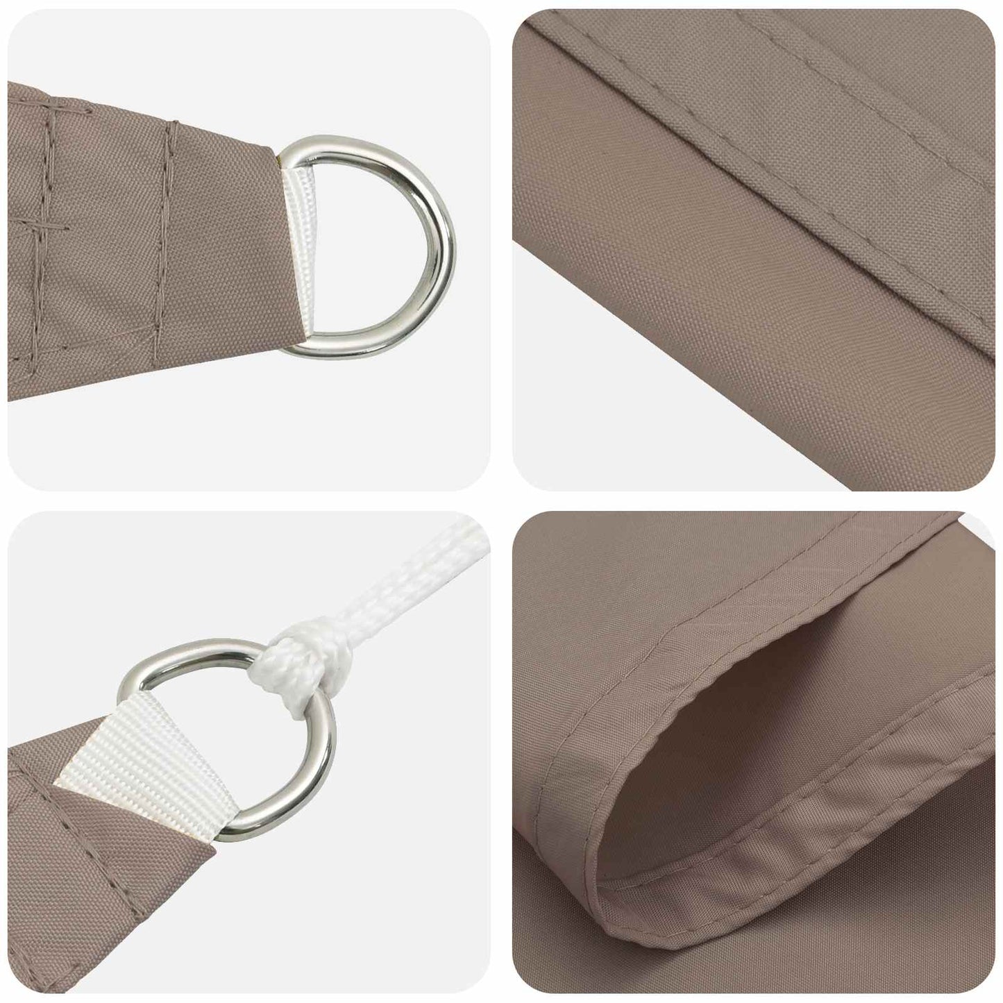 vidaXL Πανί σκιάς Taupe 6 x 2,5 μ 100% Πολυέστερ Οξφόρδη