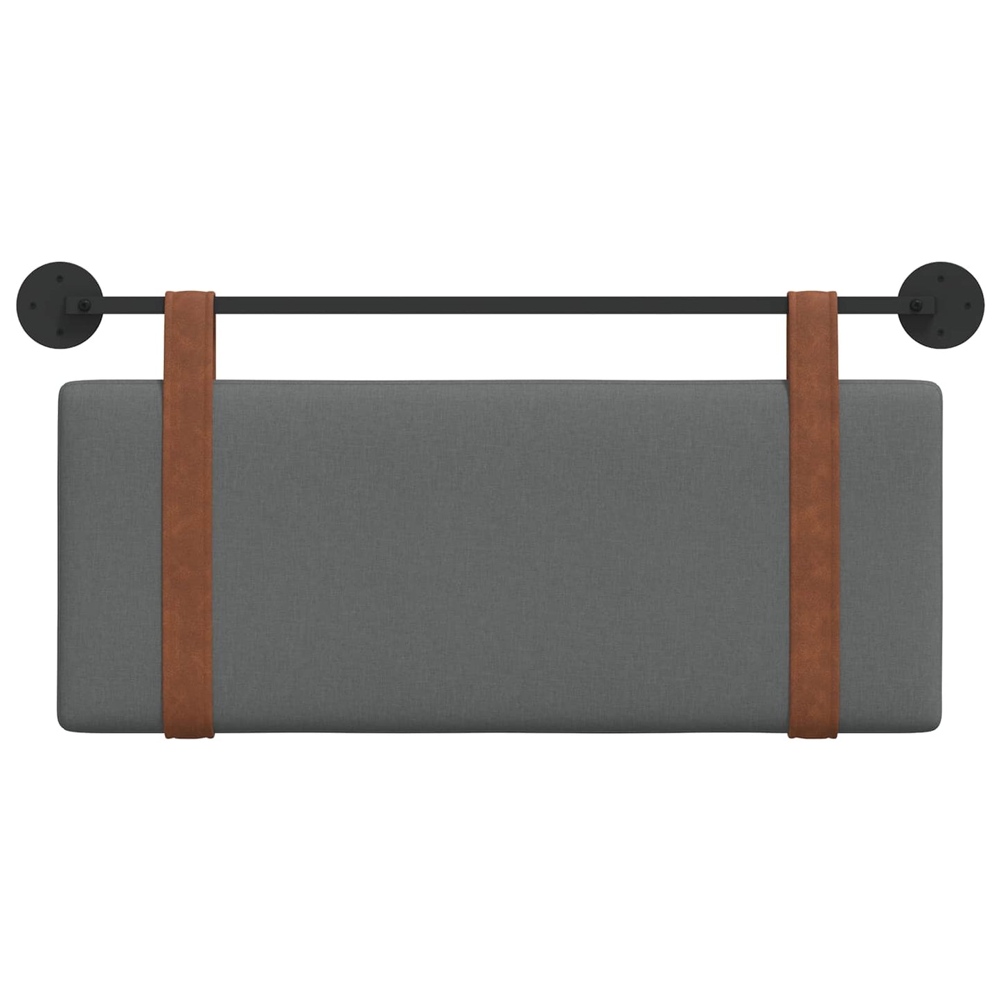 vidaXL Κεφαλάρι κρεβατιού κρεμαστό Σκούρο Γκρι Αντίκα PU