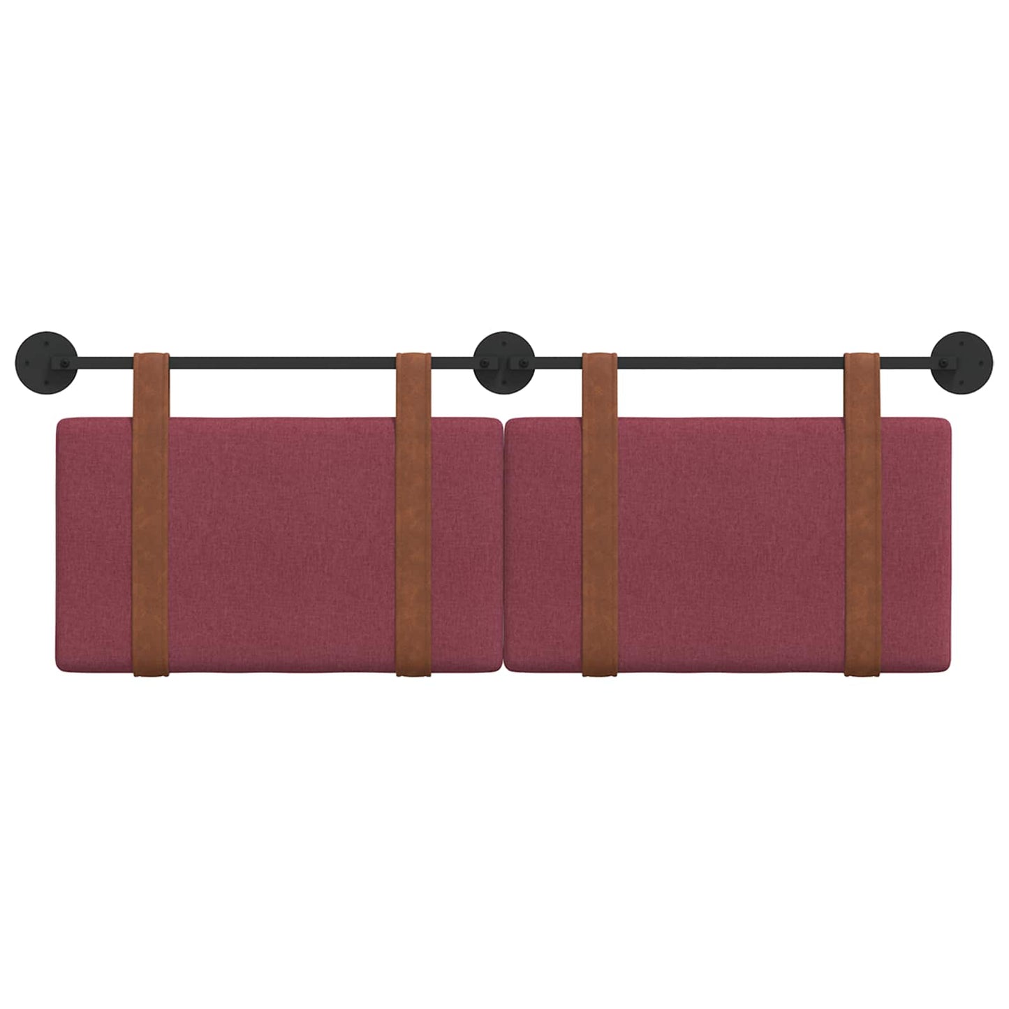 vidaXL Κρεμαστό Κεφαλάρι Επιτοίχιο Κόκκινο 130 x 55 x 5 εκ Αντίκα PU