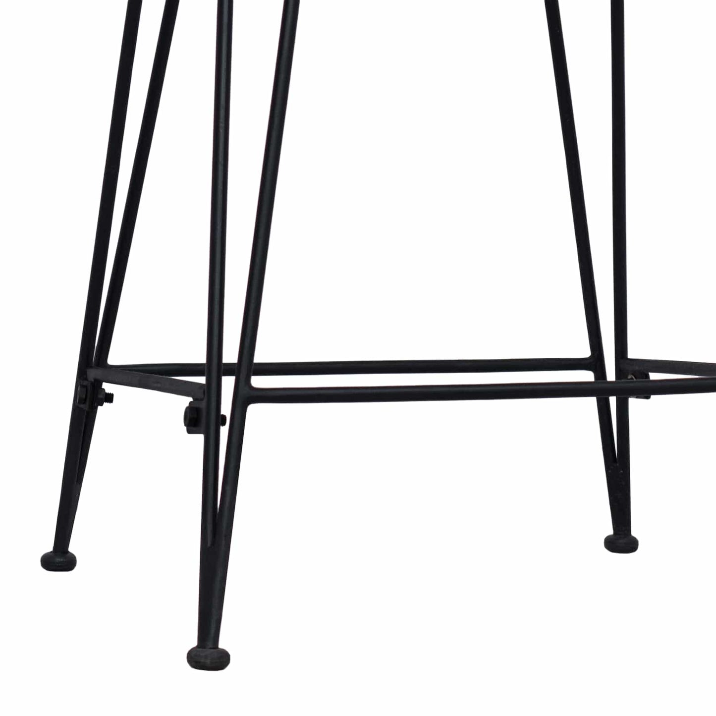 vidaXL Μπαρ σκαμπό 2 pcs Φυσικό 44 x 45 x 76 εκ. Ράτταν και Χάλυβας