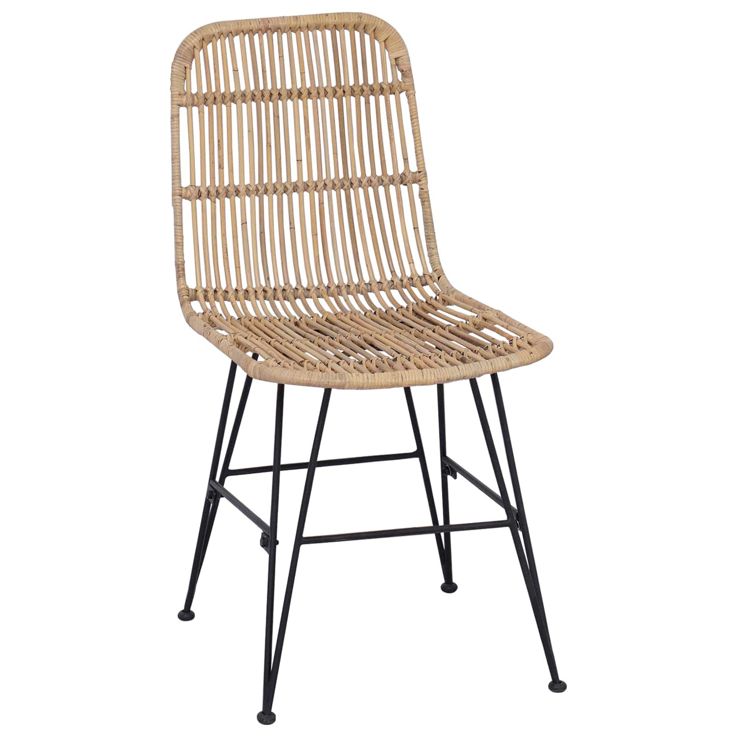 vidaXL Καρέκλα τραπεζαρίας 2 pcs Φυσικό 41 x 55 x 85 εκ.