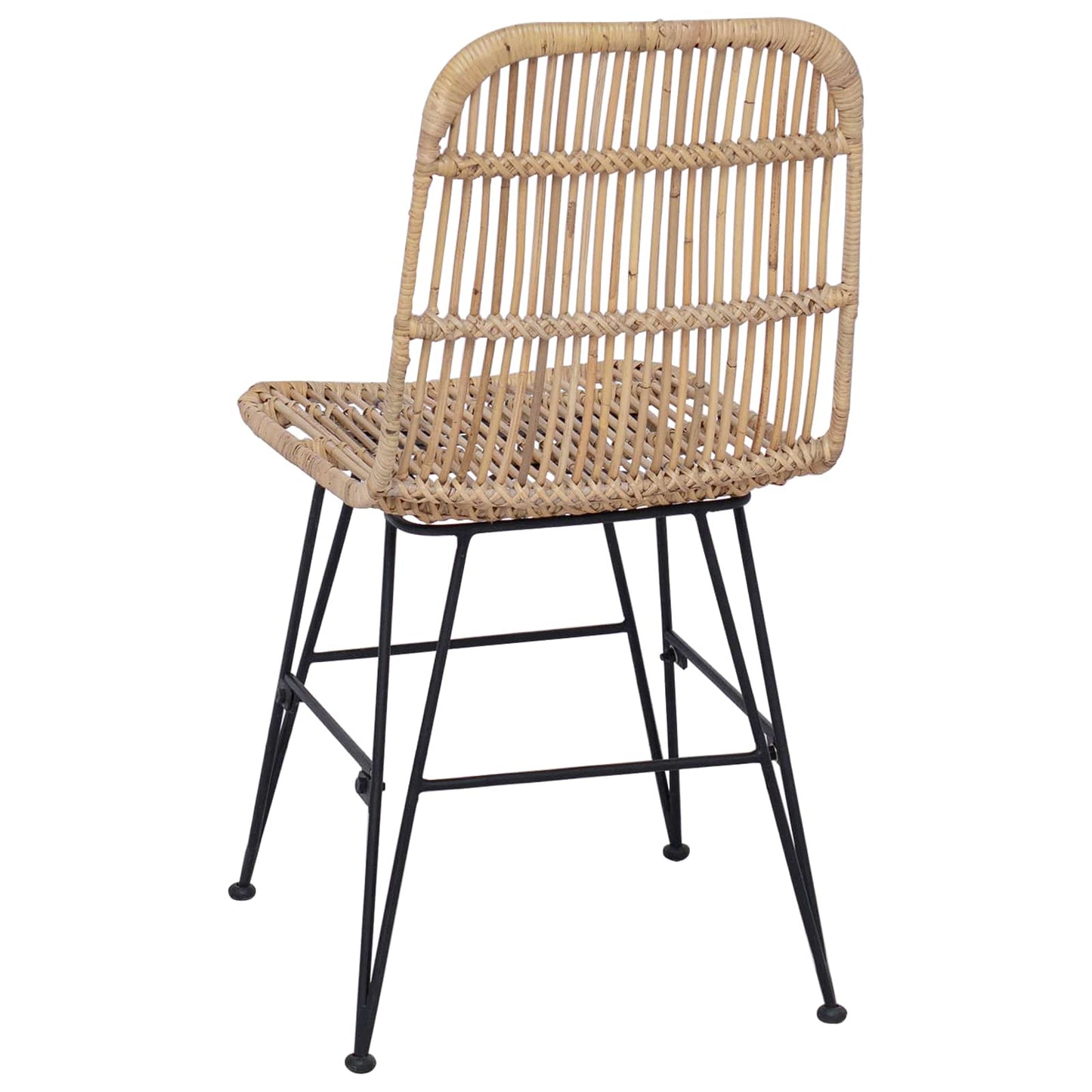 vidaXL Καρέκλα τραπεζαρίας 2 pcs Φυσικό 41 x 55 x 85 εκ.