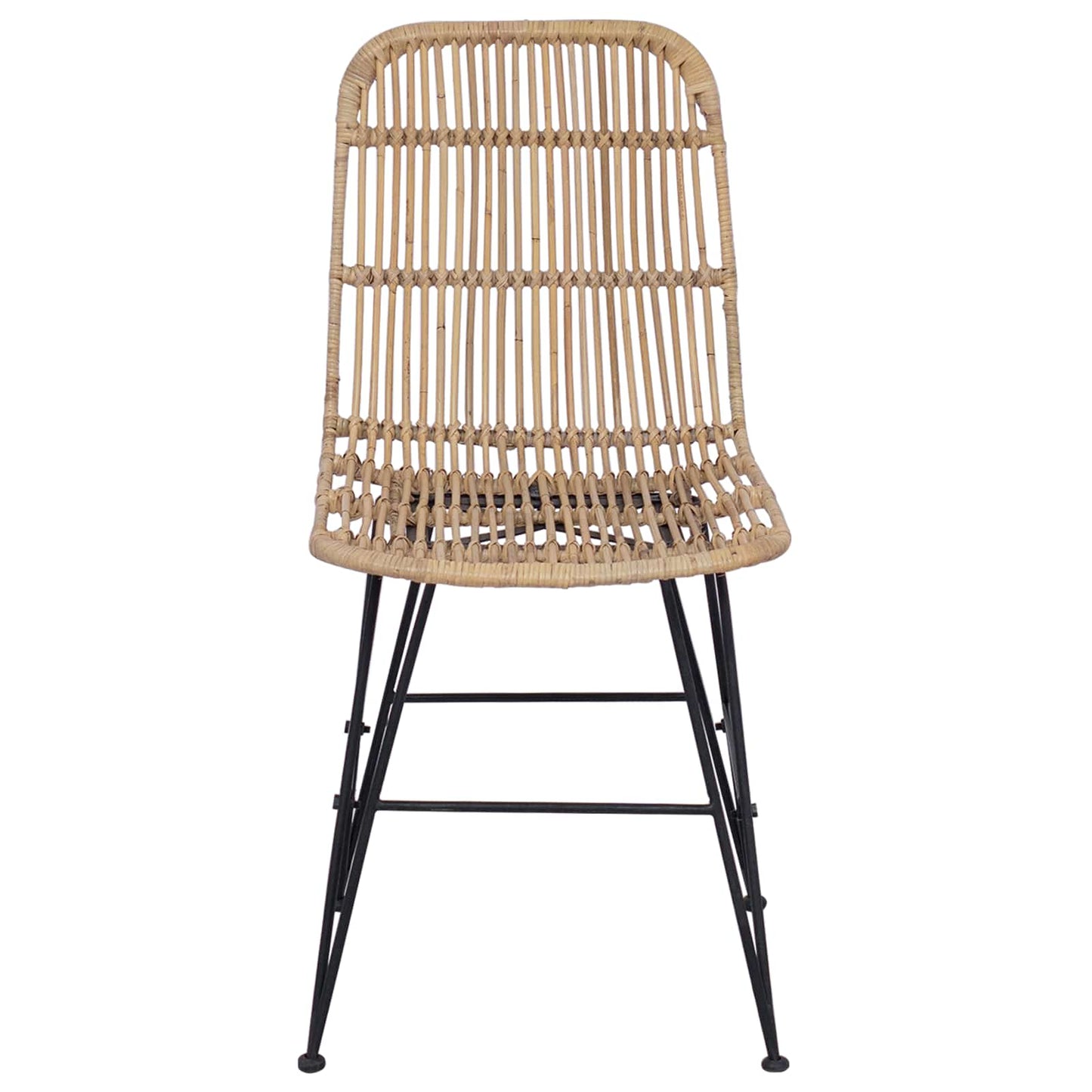 vidaXL Καρέκλα τραπεζαρίας 2 pcs Φυσικό 41 x 55 x 85 εκ.
