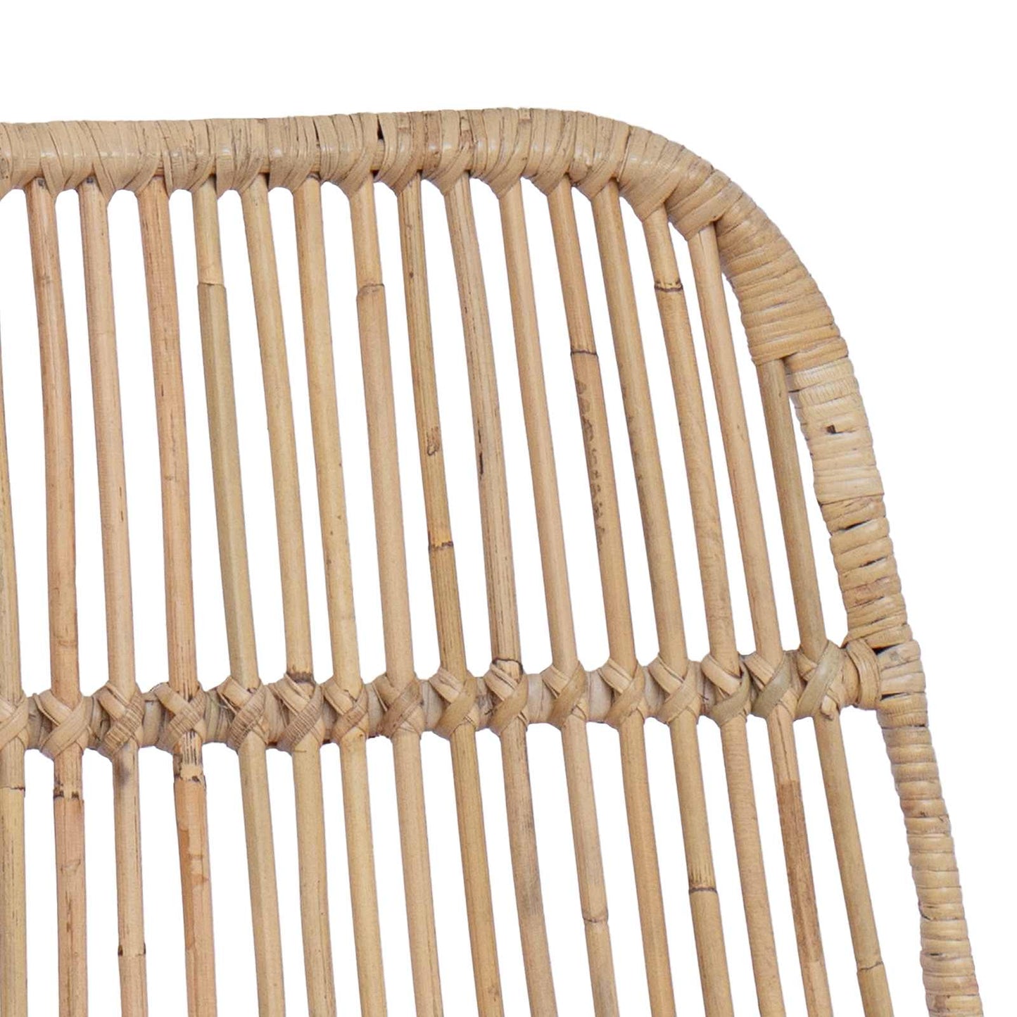 vidaXL Μπαρ σκαμπό 2 pcs Φυσικό 44 x 54 x 96 εκ. Ράτταν και Χάλυβας