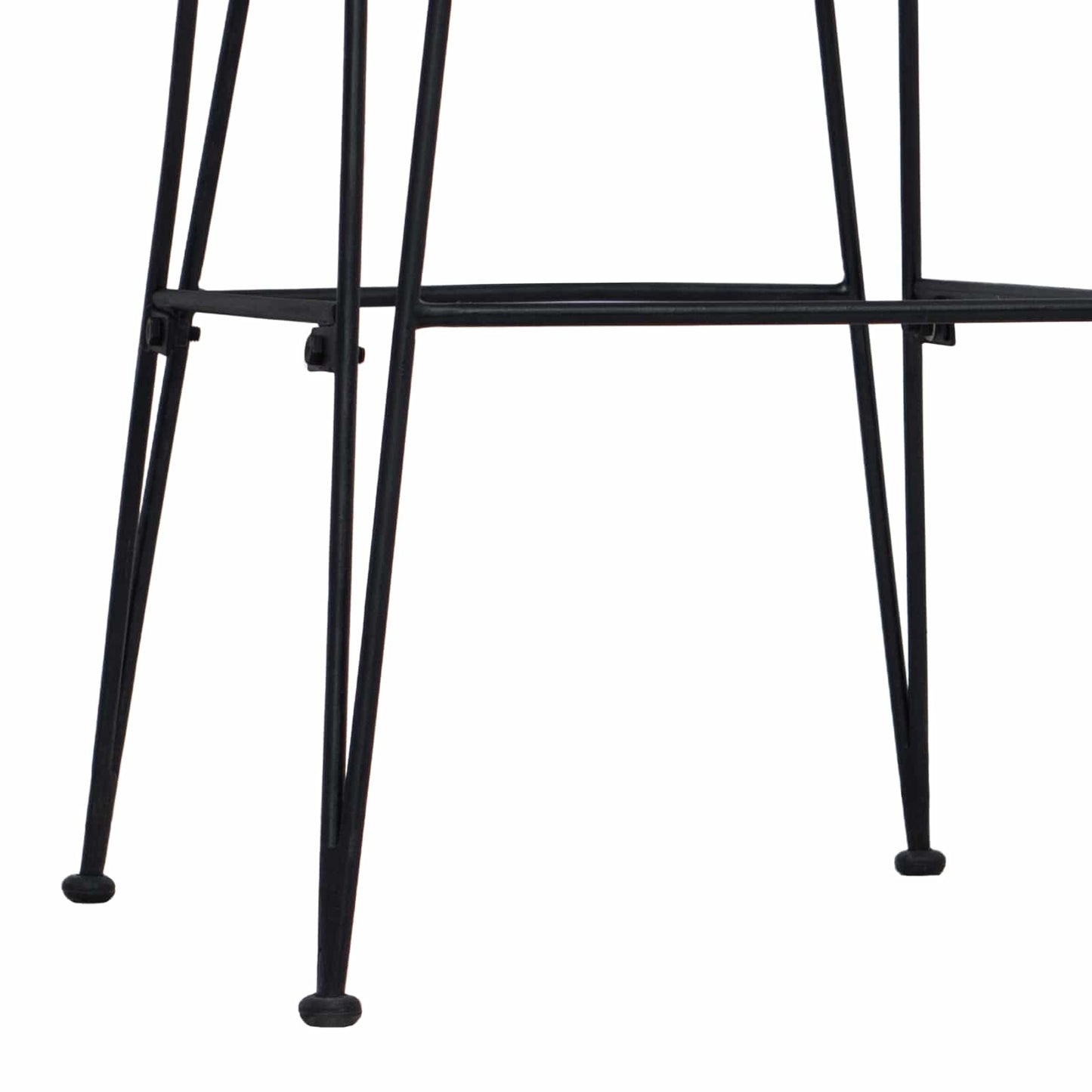 vidaXL Μπαρ σκαμπό 2 pcs Μαύρο 44 x 55 x 109 εκ. Ράτταν και Χάλυβας