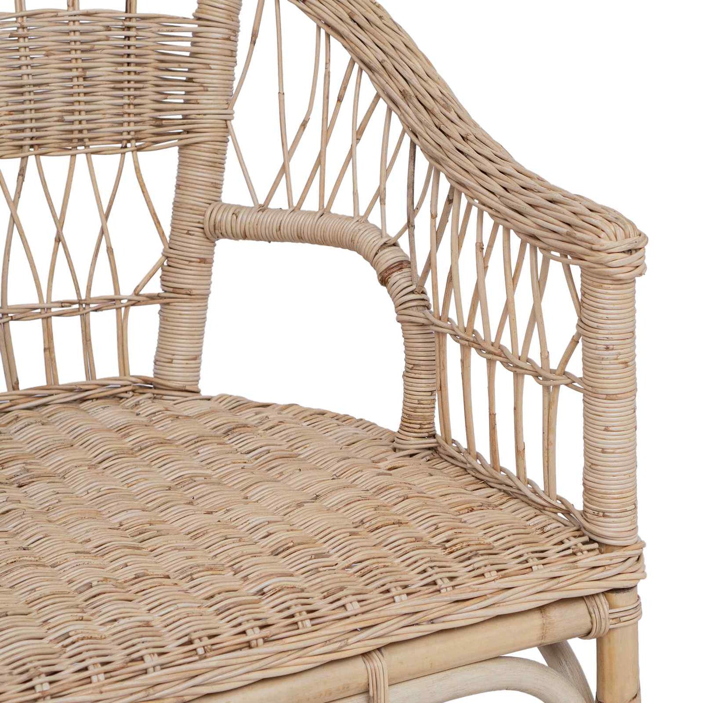 vidaXL Στοιβαζόμενη Καρέκλα Φυσικό 60 x 60 x 81 εκατοστά Ρατάν
