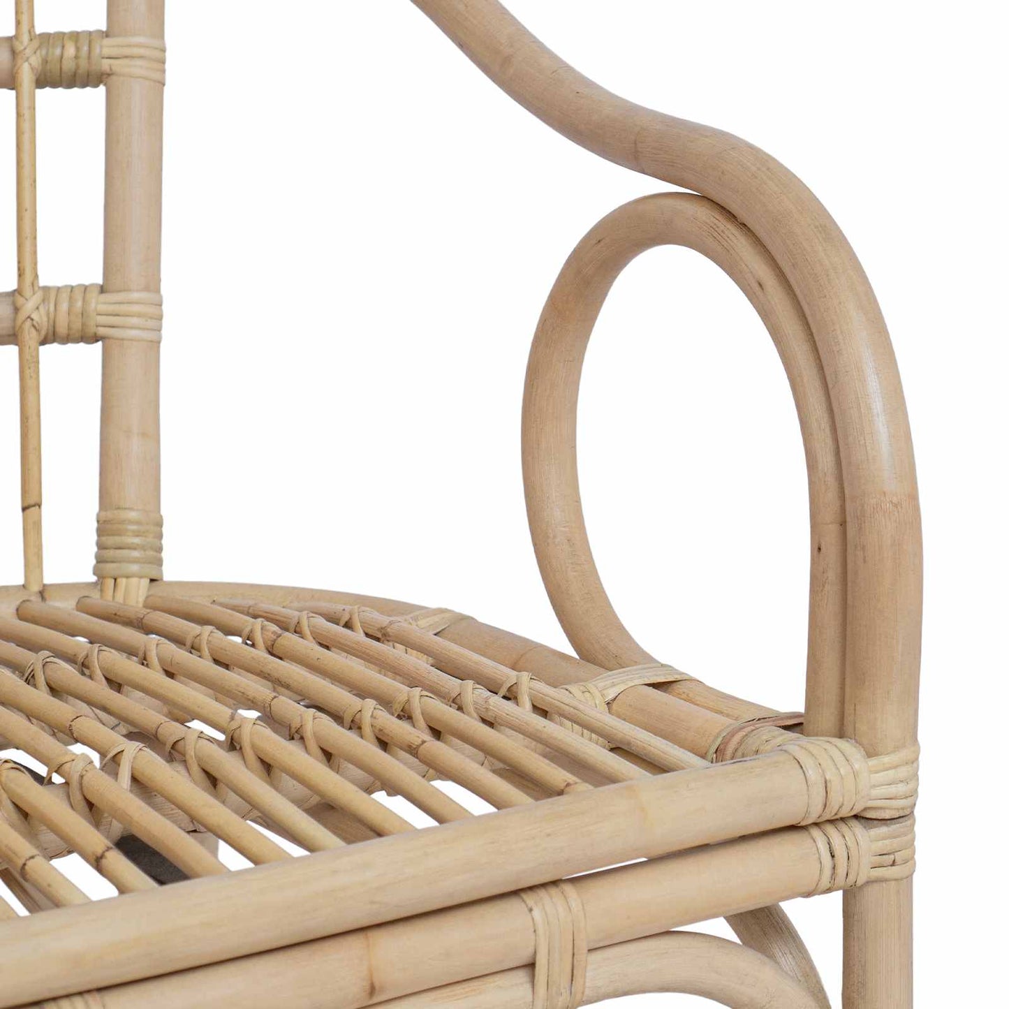 vidaXL Στοιβαζόμενη Καρέκλα Φυσικό 58 x 60 x 81 cm Ρατάν