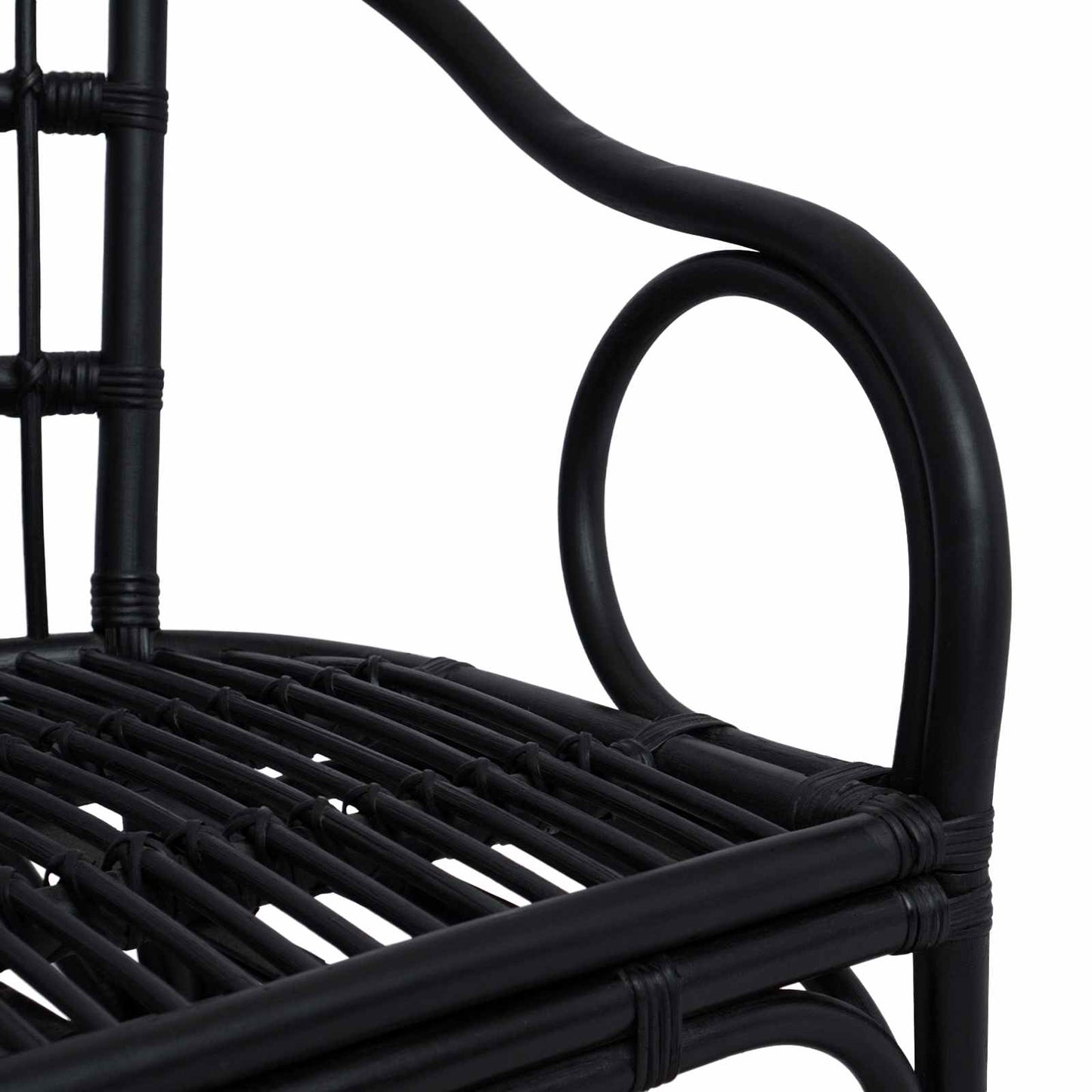 vidaXL Στοιβαζόμενη Καρέκλα Μαύρο 58 x 60 x 81 cm Ρατάν