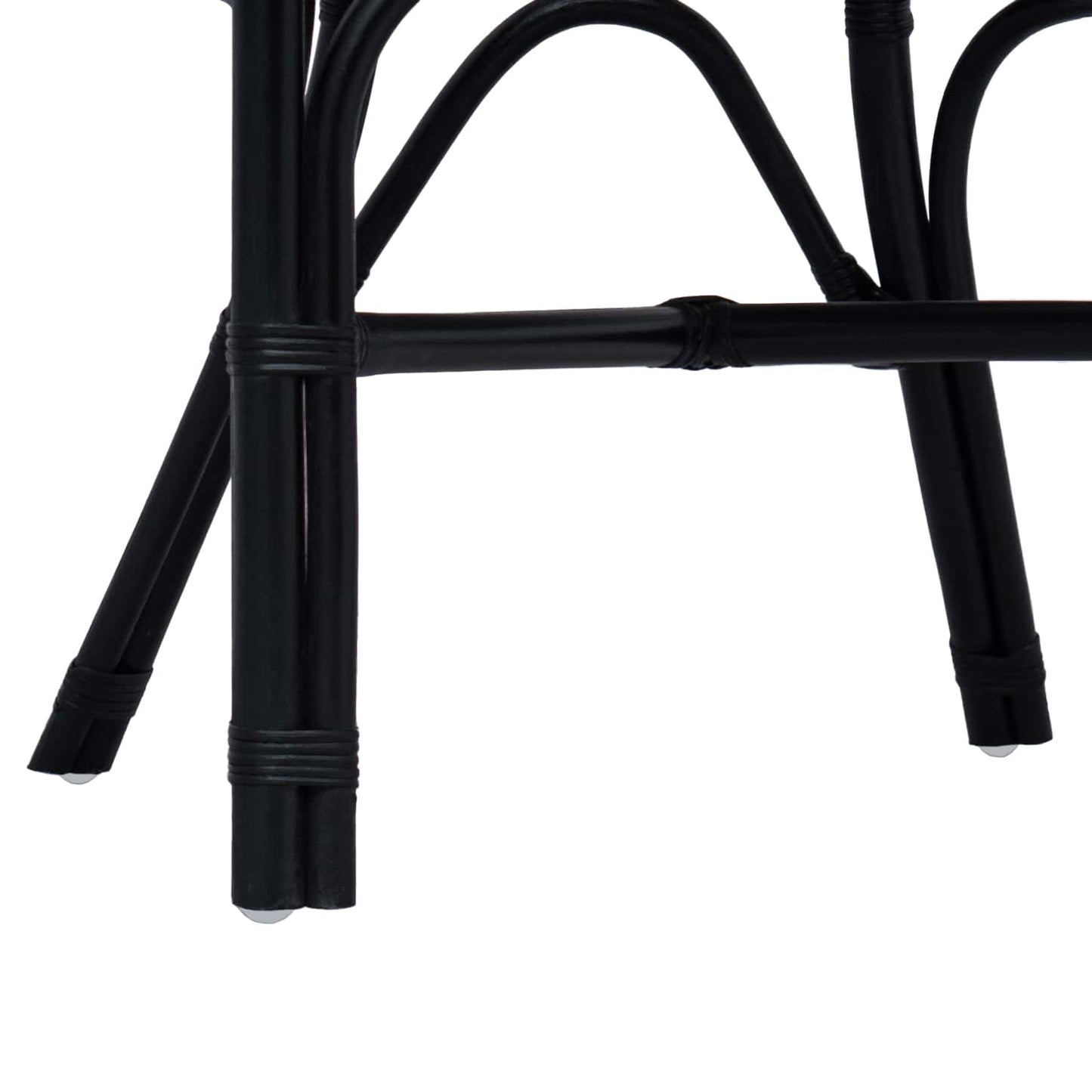 vidaXL Στοιβαζόμενη Καρέκλα Μαύρο 58 x 60 x 81 cm Ρατάν