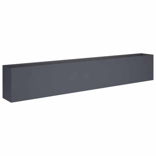 vidaXL Γλάστρα Κήπου Ανθρακί 360 x 40 x 60 εκ Ψυχρής έλασης χάλυβας