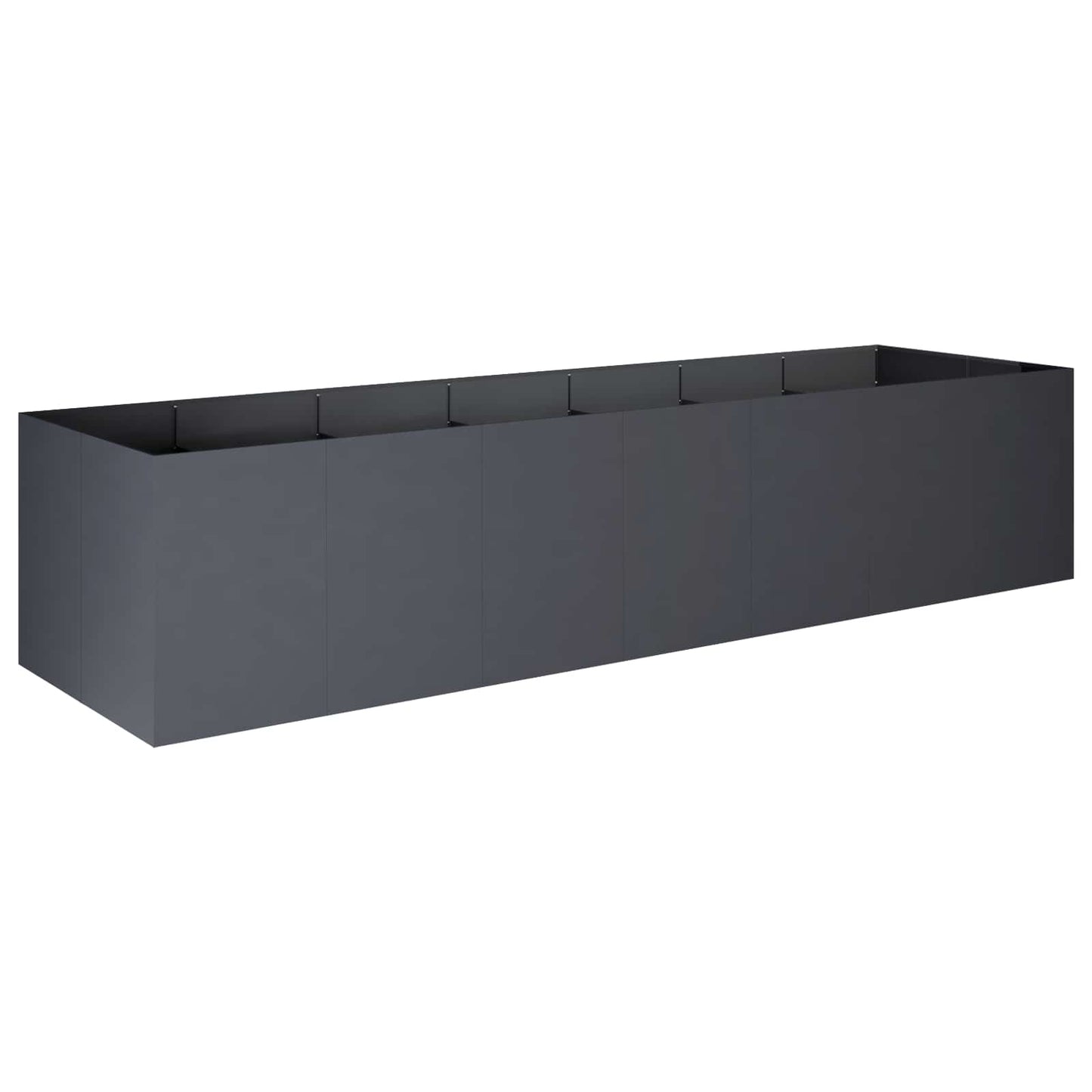 vidaXL Γλάστρα Κήπου Ανθρακί 280 x 80 x 60 εκ Ψυχρής έλασης χάλυβας
