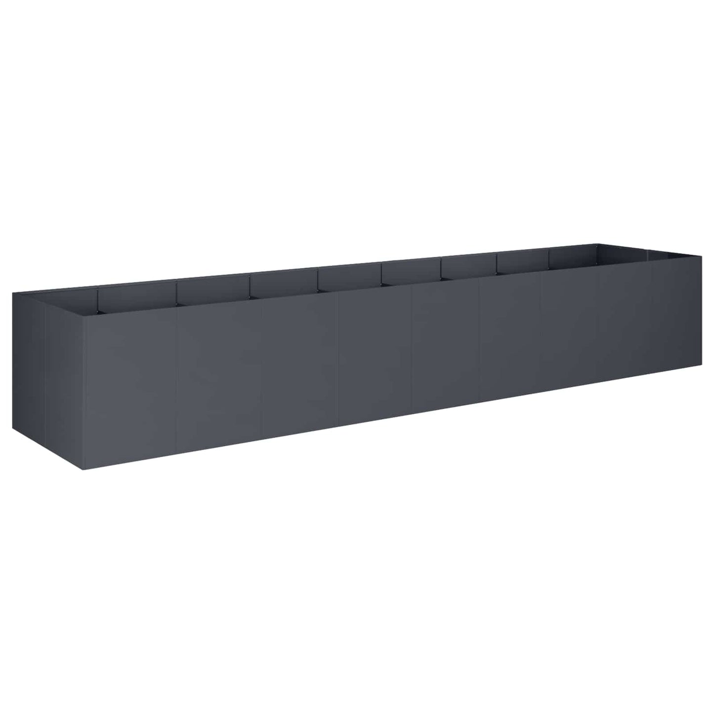 vidaXL Γλάστρα Κήπου Ανθρακί 360 x 80 x 60 εκ Ψυχρής έλασης χάλυβας