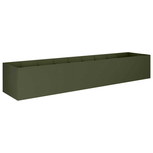 vidaXL Γλάστρα Κήπου Λαδί 360 x 80 x 60 εκ Ψυχρής έλασης χάλυβας