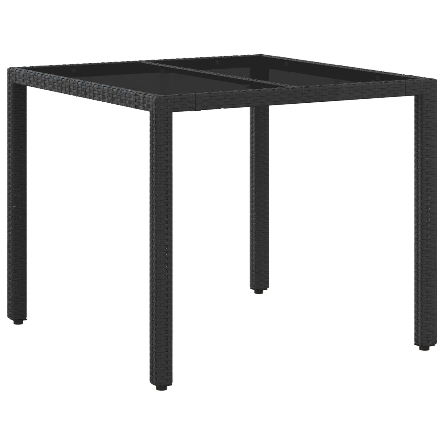 vidaXL Σετ Εξωτερικής Τραπέζης 3 pcs Μαύρο 90 x 90 x 75 cm