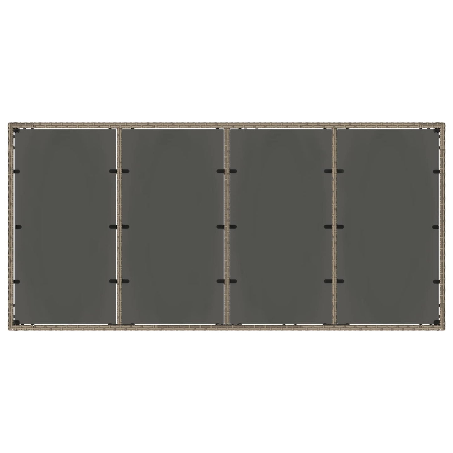 vidaXL Σετ Εξωτερικής Τραπέζης 9 pcs συνθετικό ρατάν