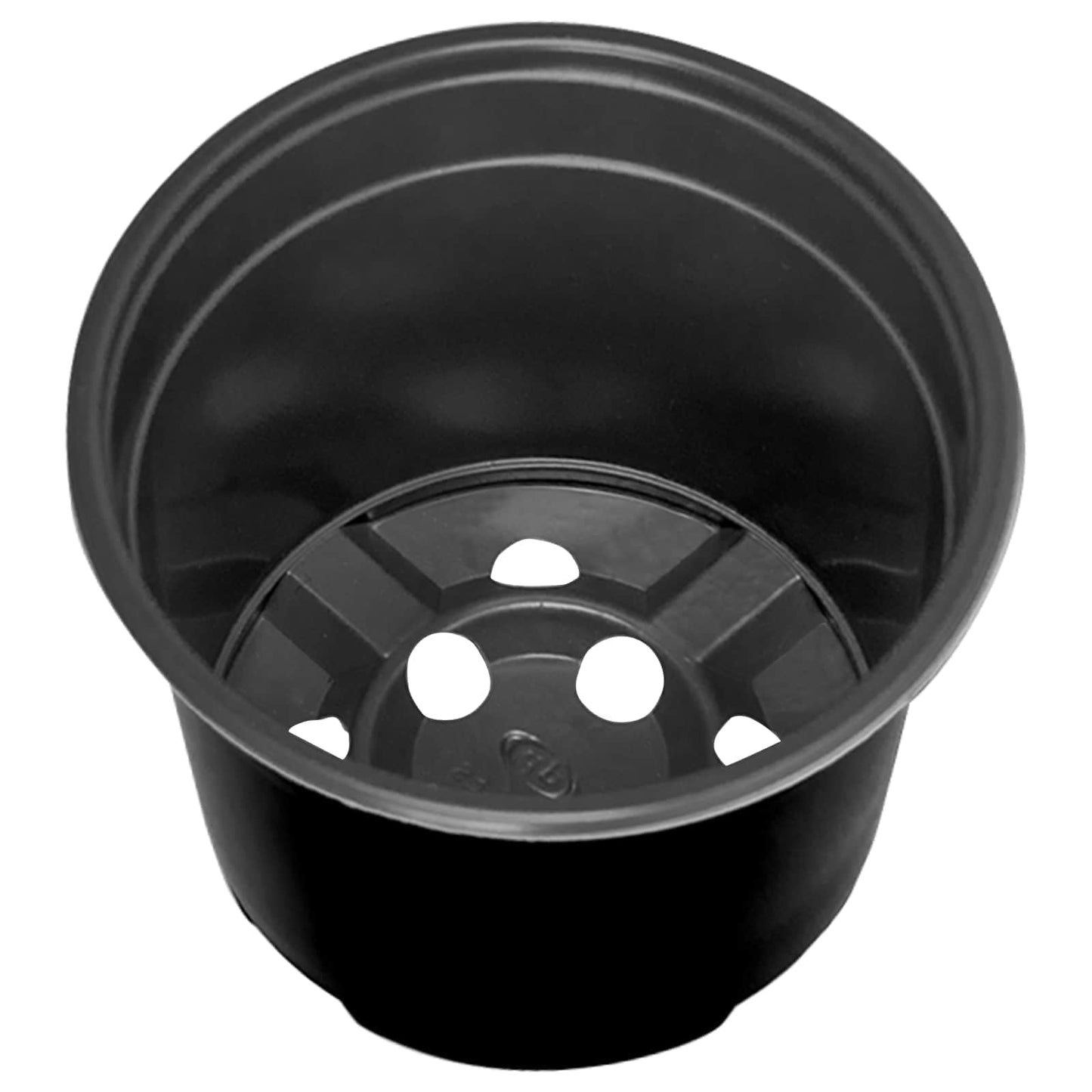 vidaXL Γλάστρα Λουλουδιών 100 pcs Μαύρο Ø 15 x 12.5 εκ. Πλαστικό