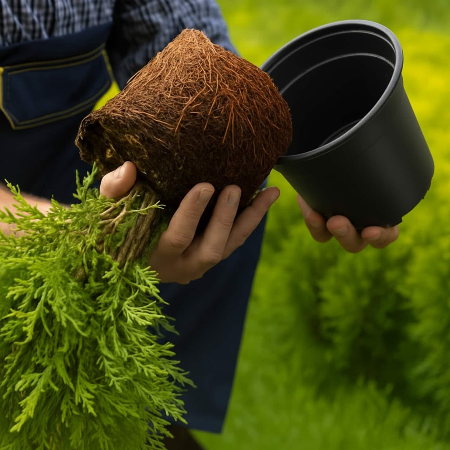 vidaXL Γλάστρα Λουλουδιών 200 pcs Μαύρο Ø 15 x 12.5 εκ. Πλαστικό