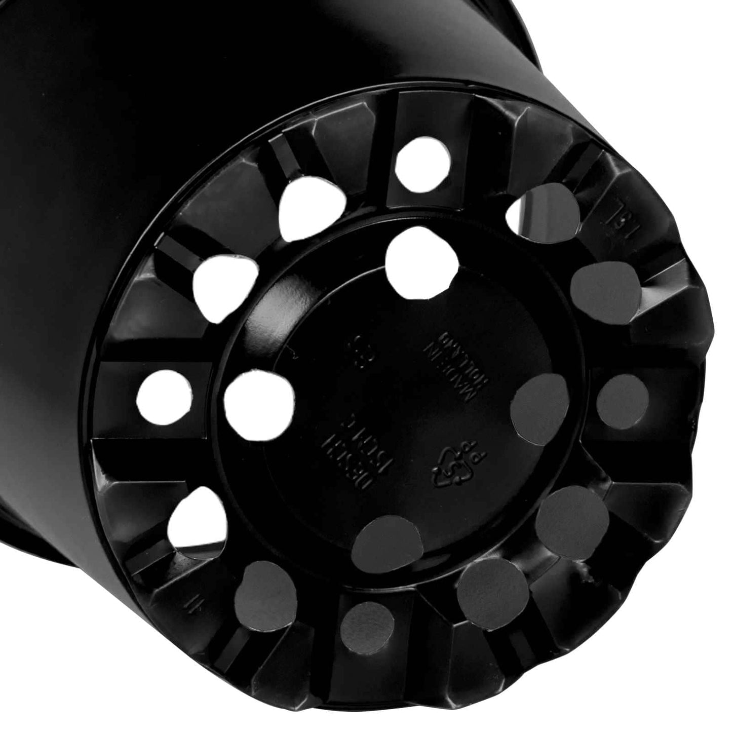 vidaXL Γλάστρα Λουλουδιών 100 pcs Μαύρο Ø 15 x 12.5 εκ. Πλαστικό