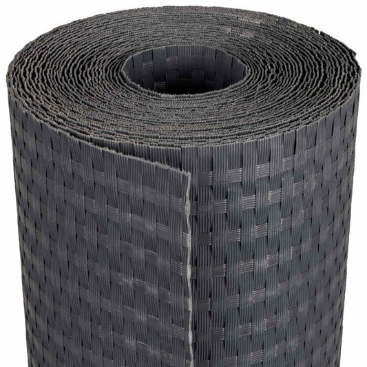 vidaXL Οθόνη Μπαλκονιού Σκούρο Γκρι 400 x 80 cm συνθετικό ρατάν