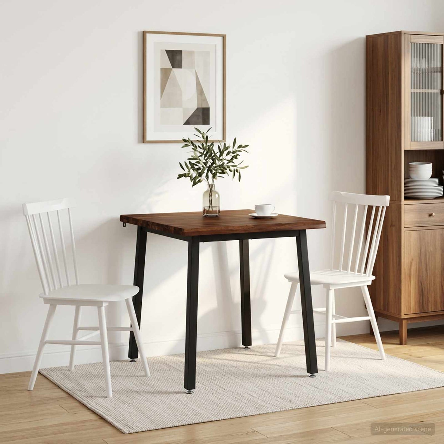 vidaXL Τραπέζι Φαγητού με Ζωντανό Χείλος 60 x 55 x 75 εκ.