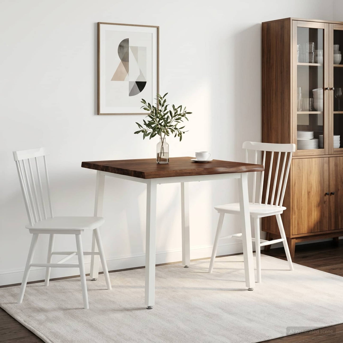 vidaXL Τραπέζι Φαγητού με Ζωντανό Χείλος 70 x 70 x 75 cm