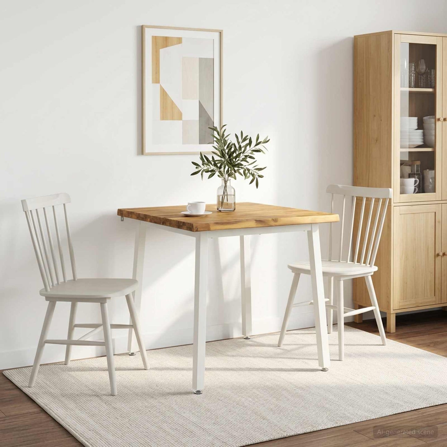 vidaXL Τραπέζι Φαγητού με Ζωντανό Χείλος 70 x 70 x 75 cm