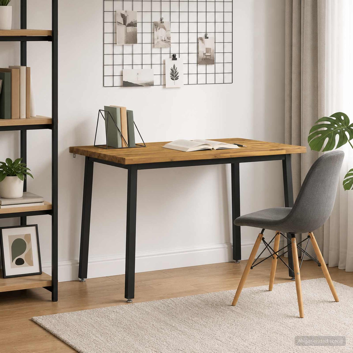 vidaXL Τραπέζι Φαγητού με Ζωντανό Χείλος 90 x 55 x 75 εκ.