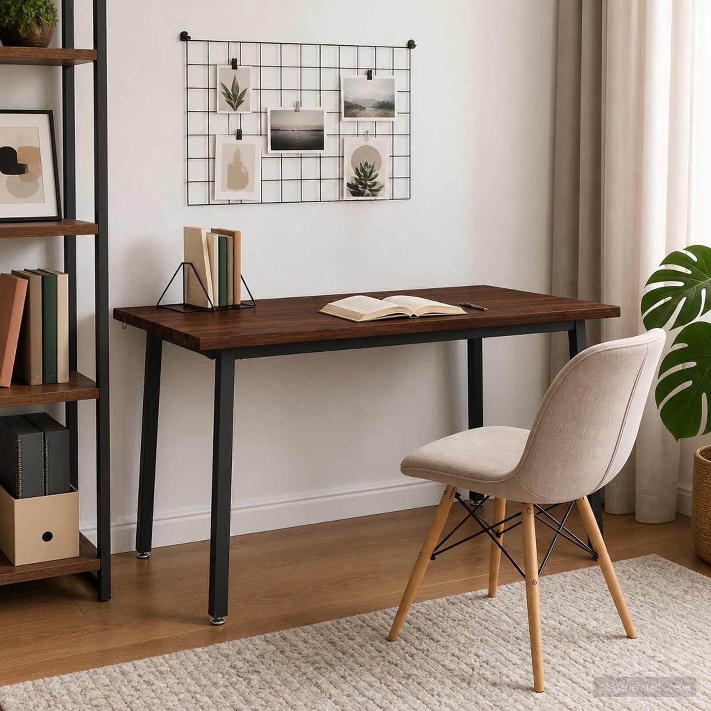vidaXL Τραπέζι Φαγητού με Ζωντανό Χείλος 140 x 90 x 75 εκ. Σκούρο Καφέ