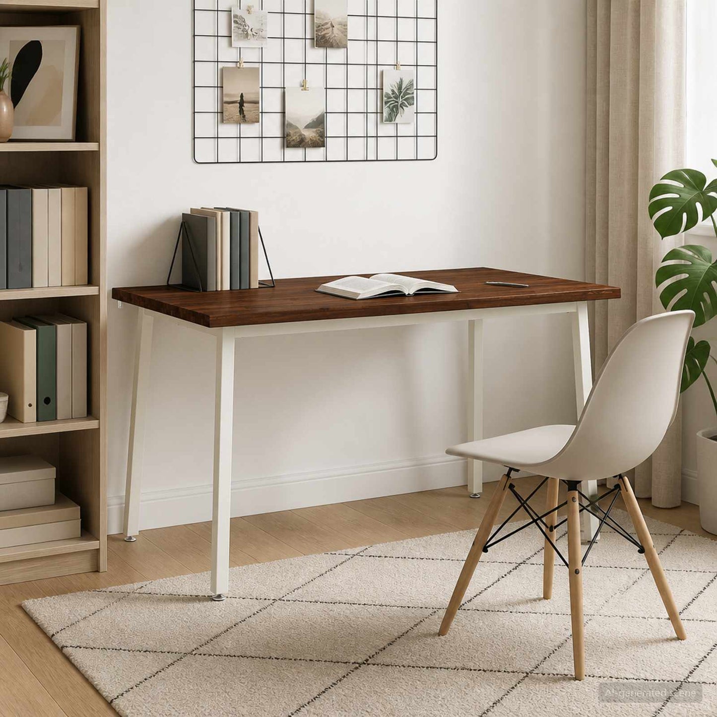 vidaXL Τραπέζι Φαγητού με Ζωντανό Χείλος 140 x 90 x 75 εκ. Σκούρο Καφέ