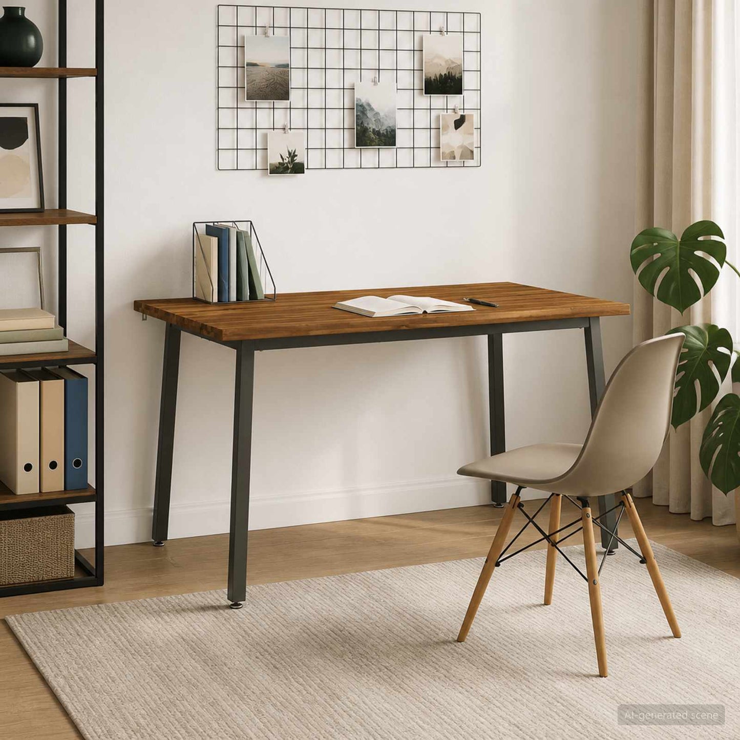 vidaXL Τραπέζι Φαγητού με Ζωντανό Χείλος 140 x 80 x 75 cm